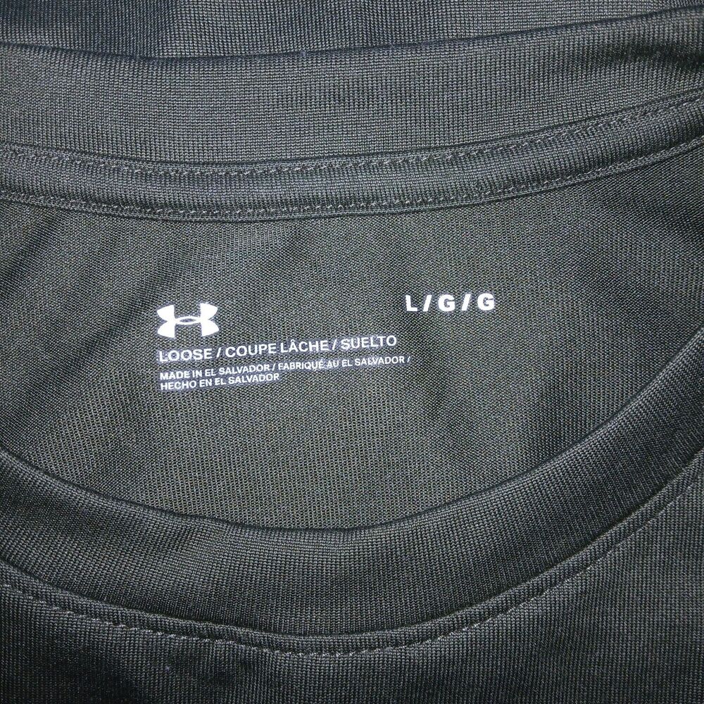 UNDER ARMOUR TACTICAL T-Shirt Mens L Loose Fit Logo Short Sleeve Military Green - Picture 3 of 5